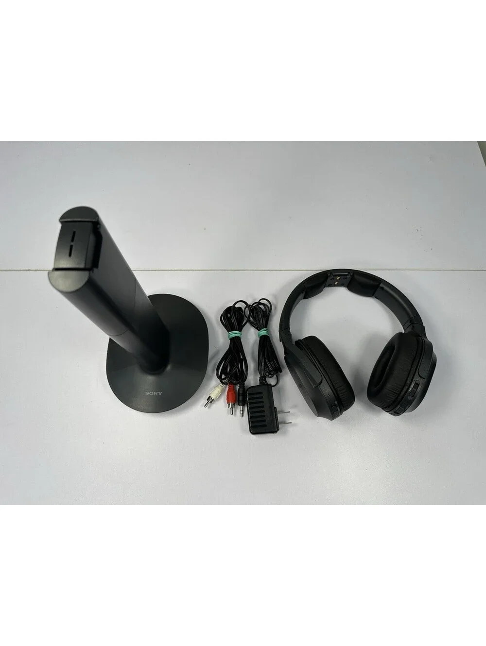 Sony WH-RF400 Wireless RF TV Headphones TMR-RF400R Charging Dock Tested Works